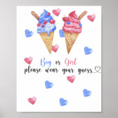 男の子か女の子か衣服して下さい ポスター (正面)