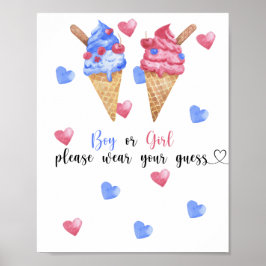 男の子か女の子か衣服して下さい ポスター