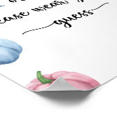 男の子か女の子か衣服して下さい ポスター (角)