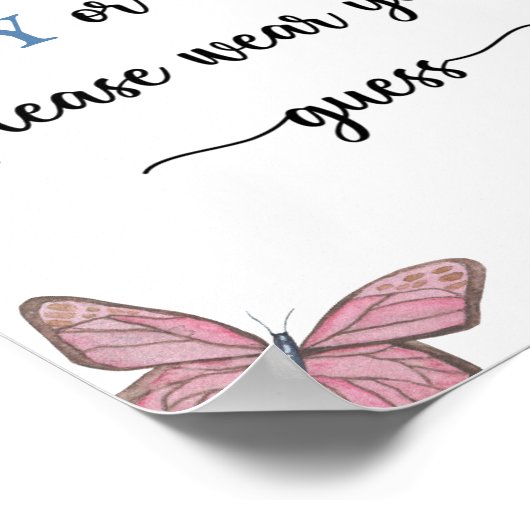 男の子か女の子か衣服して下さい ポスター (角)