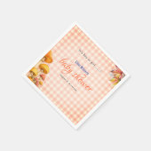 男の子か女の子のおとぎ話の赤ちゃんシャワー スタンダードカクテルナプキン (角)