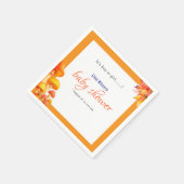 男の子か女の子のおとぎ話の赤ちゃんシャワー スタンダードカクテルナプキン (角)