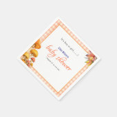 男の子か女の子のおとぎ話の赤ちゃんシャワー スタンダードカクテルナプキン (角)