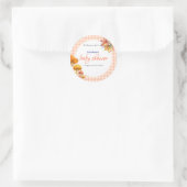 男の子か女の子のおとぎ話の赤ちゃんシャワー ラウンドシール (バッグ)