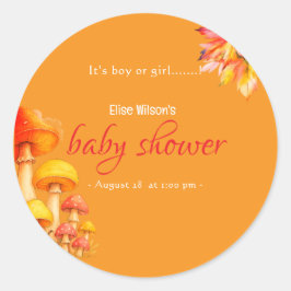 男の子か女の子のおとぎ話の赤ちゃんシャワー ラウンドシール