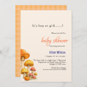 男の子か女の子のおとぎ話の赤ちゃんシャワー 招待状 (正面/裏面)