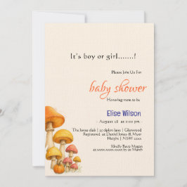 男の子か女の子のおとぎ話の赤ちゃんシャワー 招待状