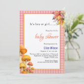 男の子か女の子のおとぎ話の赤ちゃんシャワー 招待状 (スタンド正面)