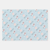 男の子か女の子のベビーシャワー ラッピングペーパーシート (正面3)