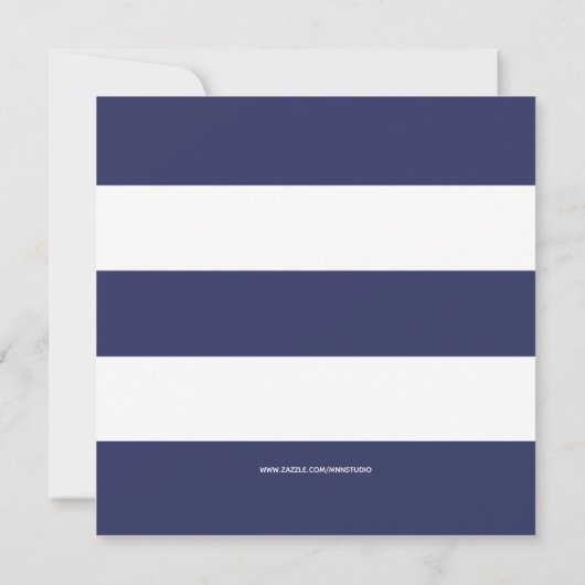 男の子か女の子の双子、年齢を問わずヨットの誕生パーティー 招待状 (裏面)