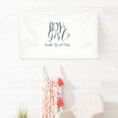 男の子か女の子の性レベルバナー 横断幕 (インサイチュ)