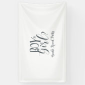 男の子か女の子の性レベルバナー 横断幕 (縦)