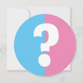 男の子か女の子の性別が赤ちゃんのシャワーパーティーカスタム 招待状 (正面)