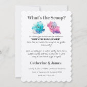 男の子か女の子、それが何を明らかにする 招待状 (正面)