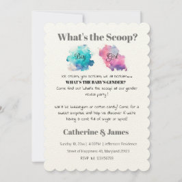 男の子か女の子、それが何を明らかにする 招待状