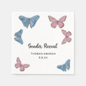 男の子か女の子。性別の表示 スタンダードカクテルナプキン (正面)