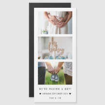 「男の子がいるのよ！」 ベビー発表写真