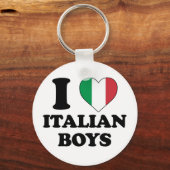 男の子がイタリアン好き キーホルダー (正面)