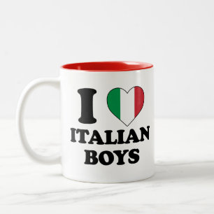 男の子がイタリアン好き ツートーンマグカップ