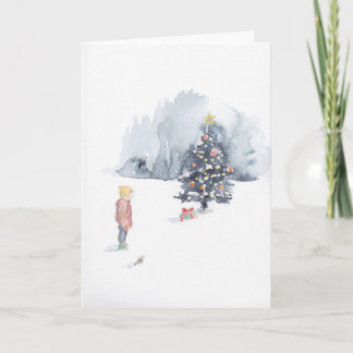 男の子がノートカードを発見 カード