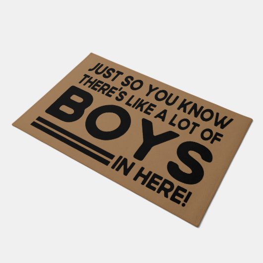 男の子が多いって分かってるから ドアマット (アングル)