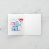 男の子が生まれた 招待状 (内部)