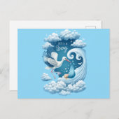 男の子が生まれました ポストカード (正面/裏面)