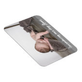 男の子が生まれました！名前 ベイビー フォト マグネット (右側)