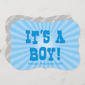 男の子が生まれました 案内状 (正面/裏面)