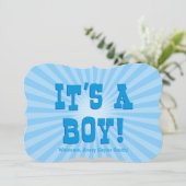 男の子が生まれました 案内状 (スタンド正面)