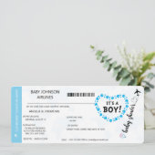 男の子が生まれました 赤ちゃん男の子シャワーの招待状 招待状 (スタンド正面)