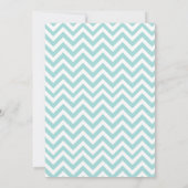 男の子が生まれました - 黄色、ターコイズ、ゴールドのベビーシャワー 招待状 (裏面)