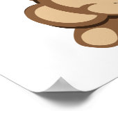 男の子が首を振るサル ポスター (角)