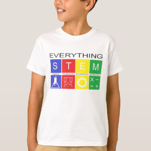 男の子すべて黒い文字が付いている茎のTシャツ Tシャツ