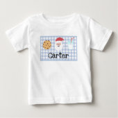 男の子たちSanta's Milk and CookiesベビーTシャツ ベビーTシャツ (正面)