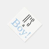 男の子だなんて言うな!ベビーシャワーパーティー スタンダードカクテルナプキン (角)