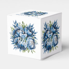 男の子だ!おしゃれ&牡丹ベビーシャワーのお願い フェイバーボックス