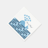 男の子だ!かわいいクジラ スタンダードカクテルナプキン (角)