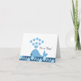 男の子だ！かわいいクジラ 案内状