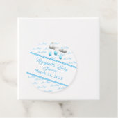 男の子だ！カスタマイズ可能な赤ちゃんシャワー フェイバータグ (インサイチュ)