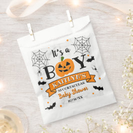「男の子だ」カボチャのハロウィンベイビーシャワー フェイバーバッグ