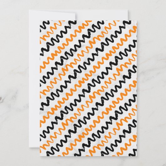 「男の子だ」カボチャのハロウィンベイビーシャワー 招待状 (裏面)