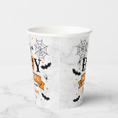 「男の子だ」カボチャのハロウィンベイビーシャワー 紙コップ (右)