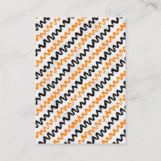 「男の子だ」カボチャのハロウィーン赤ちゃんシャワー本 エンクロージャーカード (裏面)