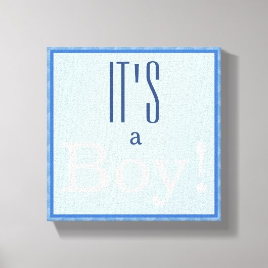 男の子だ!キャンバス印刷 キャンバスプリント (正面)