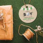 男の子だ！ゴルフをテーマにした共同ベビーシャワー フェイバータグ