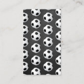 男の子だ！サッカーの共同ベビーシャワーおむつラッフル エンクロージャーカード (裏面)