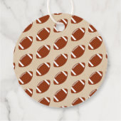 男の子だ！サッカーをテーマにした共同ベビーシャワー フェイバータグ (裏面)