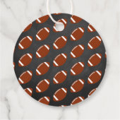 男の子だ！サッカーをテーマにした共同ベビーシャワー フェイバータグ (裏面)