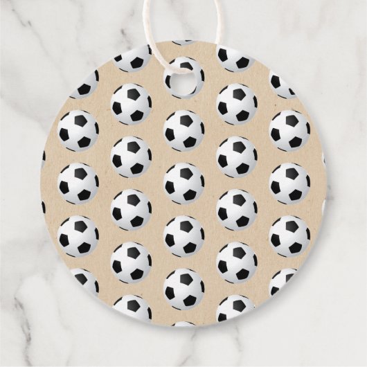 男の子だ！サッカーをテーマにした共同ベビーシャワー フェイバータグ (裏面)
